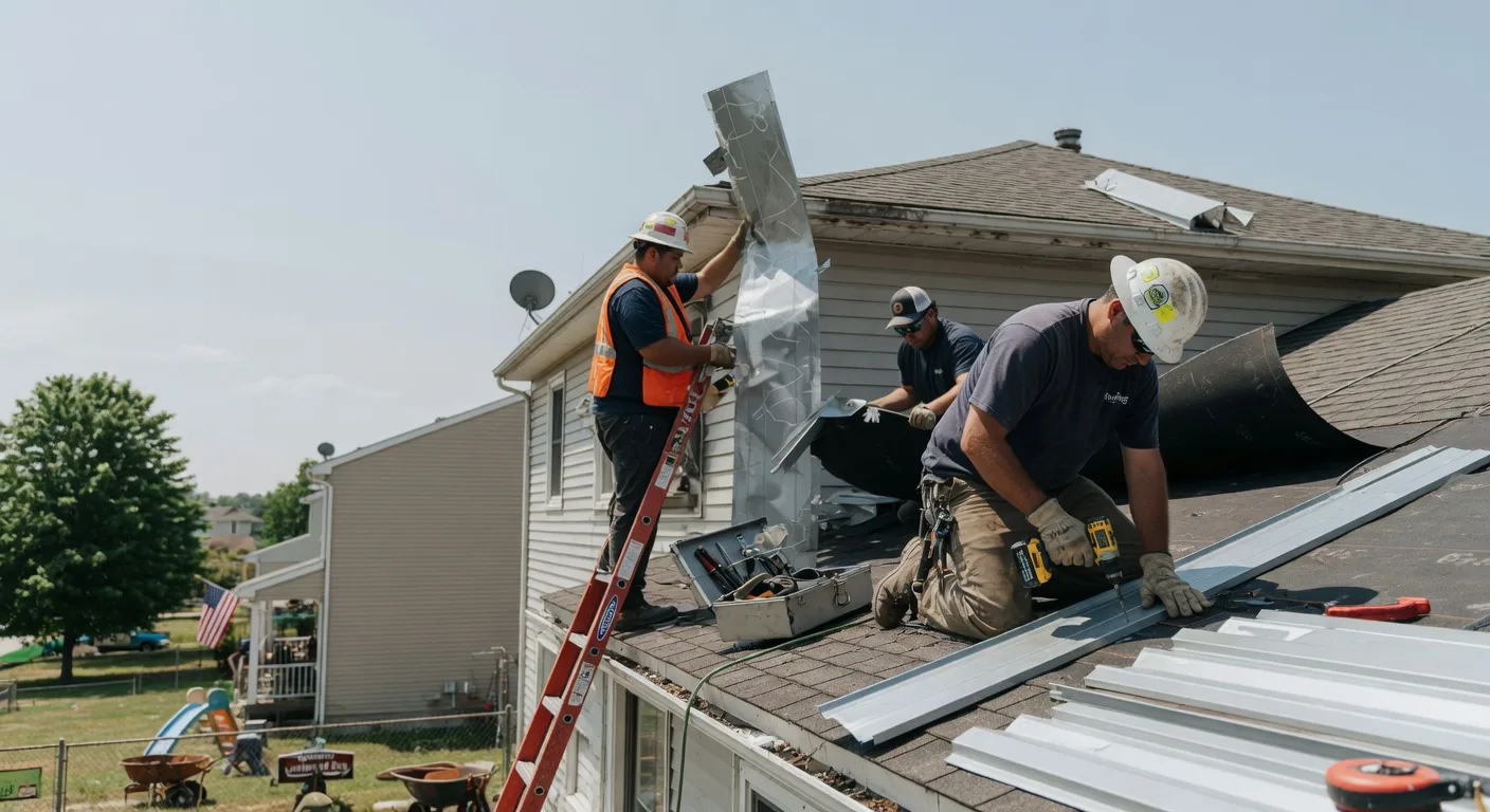 Metal Roof Repair in Veedersburg, IN